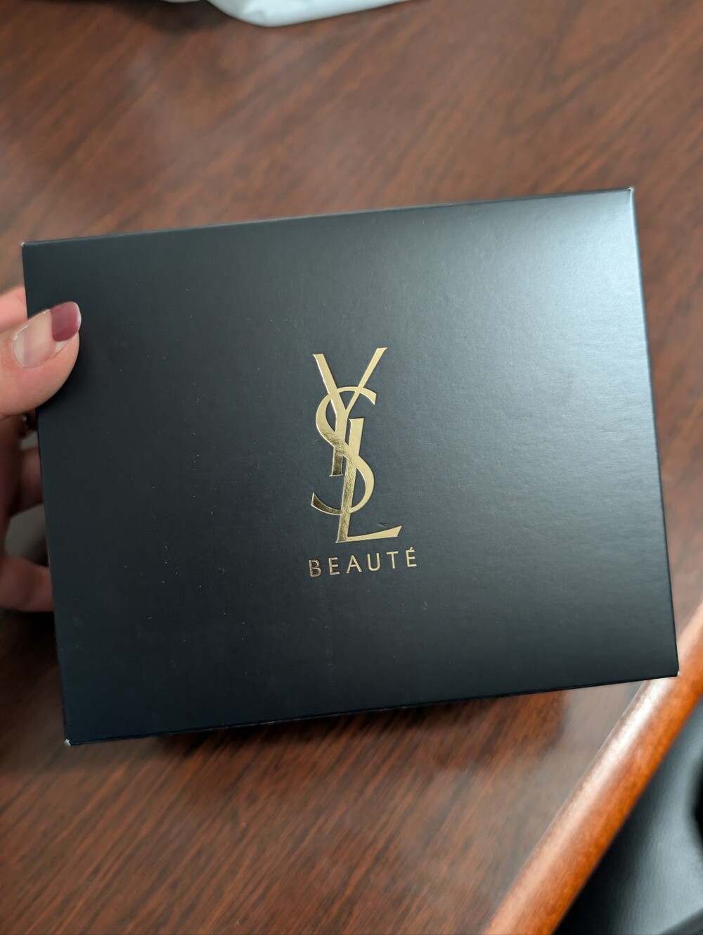 Yves Saint Laurent Black Box with Gold Logo